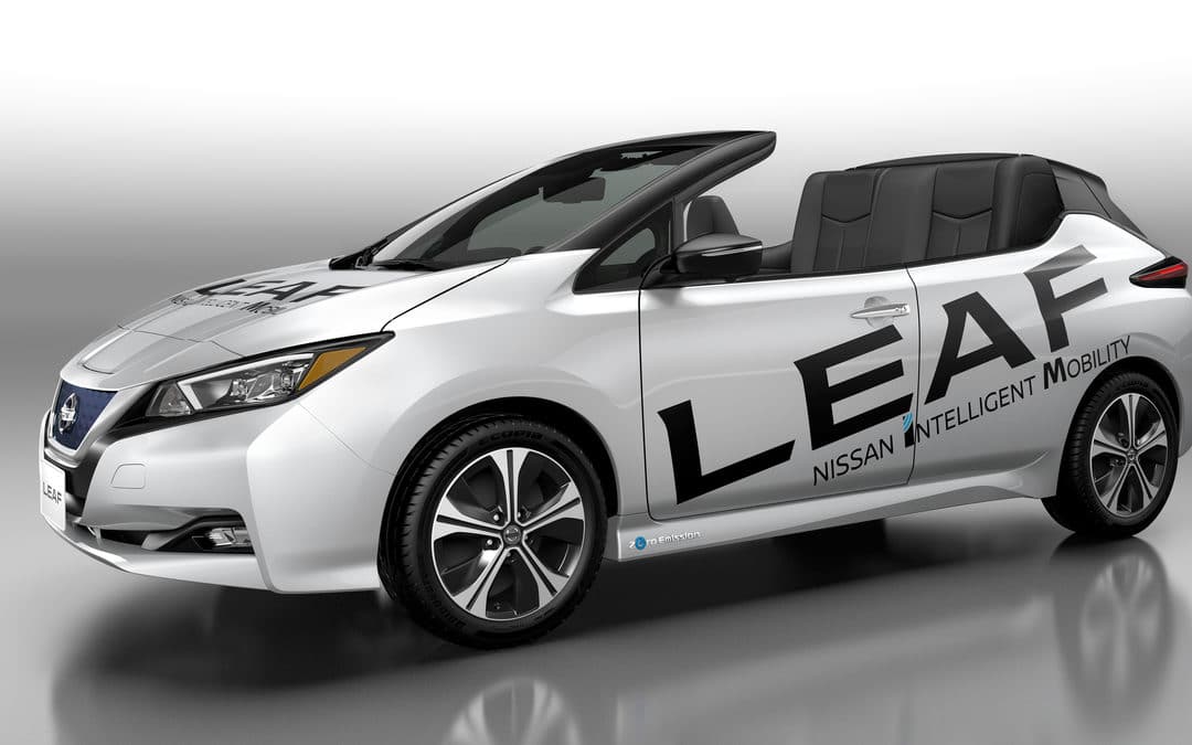Nissan debuts open-air version of the new Nissan LEAF