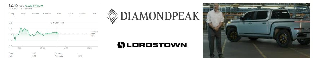 Lordstown Diamond Peak reverse merger